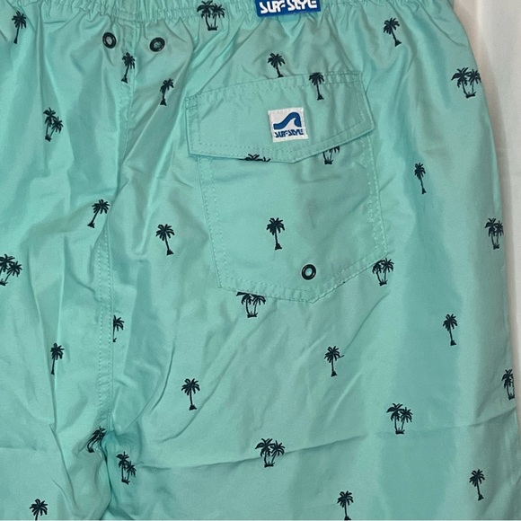 Men's Swimwear Aqua Trunks With Palm Trees Size XL NWT's - Picture 4 of 6
